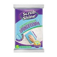 Scrub Shine Sponge Cloth 5pcs